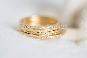 Gold And Silver Stackable Rings