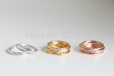 Gold And Silver Stackable Rings