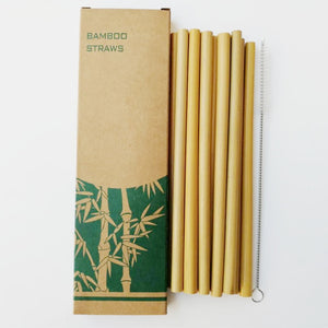 Yellow Bamboo Straws