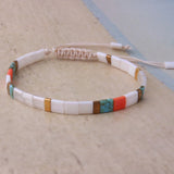 Pastel Tila Glass Bead Bracelet