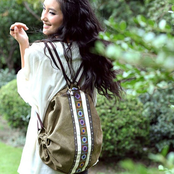 Canvas Tribal Backpack