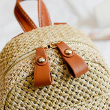 Mini Straw Backpack