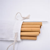 Bamboo Reusable Straws with Bag