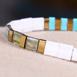 Turquoise Tila Bead Bracelet