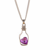 Love In A Bottle Pendant Necklace In Candy Colors!