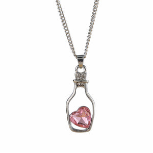 Love In A Bottle Pendant Necklace In Candy Colors!