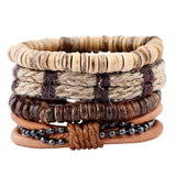 Men's Vintage Styled Leather Bracelet Sets