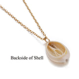 Cowrie Conch Shell Pendant Necklace