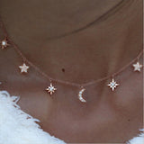 Whimsical multi-layer Star/ Moon Necklaces