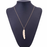 Feather Pendant Necklace