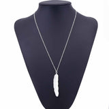 Feather Pendant Necklace