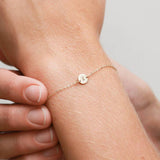 Charm Letter Gold Bracelet