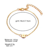 Charm Letter Gold Bracelet