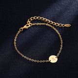 Charm Letter Gold Bracelet