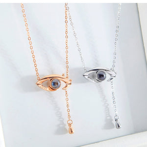 Evil Eye necklace, Projecting "I love you" in  100 languages