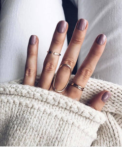 Vintage inspired knuckle ring set