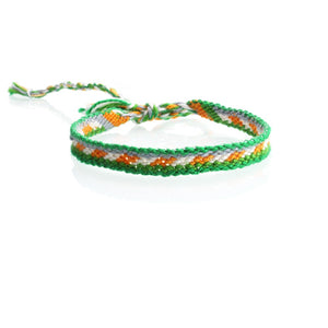 Spring Green Delicately Woven Bracelet