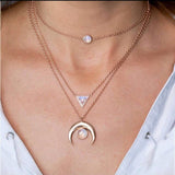 Shell Pendant Necklaces-3 Piece Sets