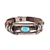 Men's Natural Turquoise Wrap Bracelet