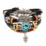 Men's Natural Turquoise Wrap Bracelet