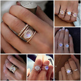 Rose Gold Moonstone Ring