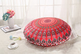 Colorful Mandala Floor Pillow ottoman