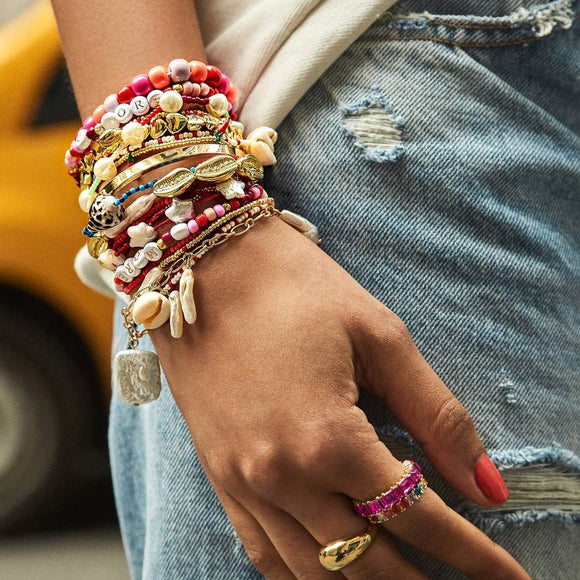 Beaded Cowrie Shell Bracelets